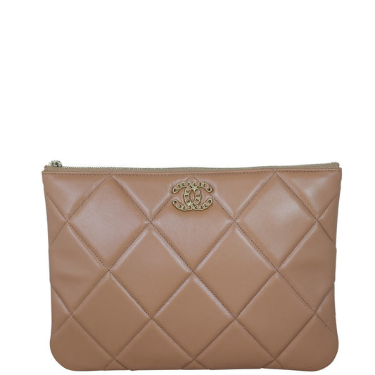 Chanel 19 Pouch | Brown