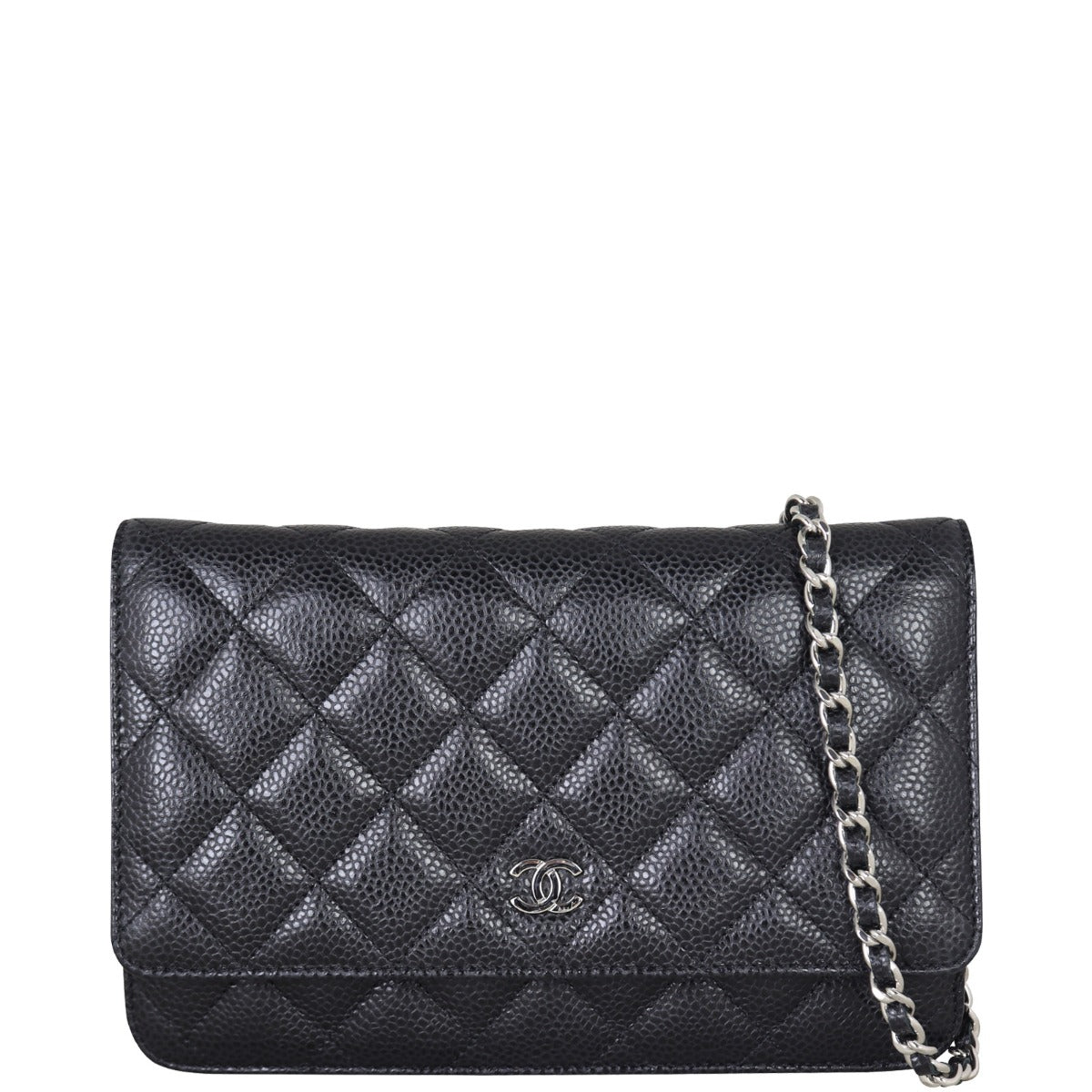 Chanel Classic Wallet on Chain | Black Diamond Caviar