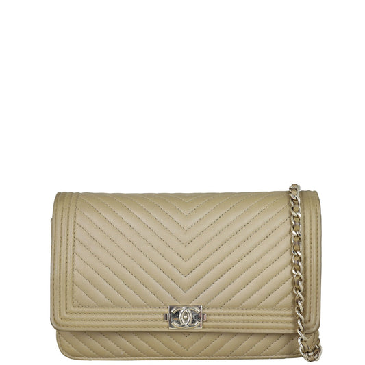 Chanel Boy Wallet On Chain Chevron
