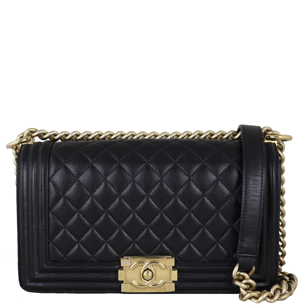 Chanel Boy Old Medium | Gold Hardware 21 Series