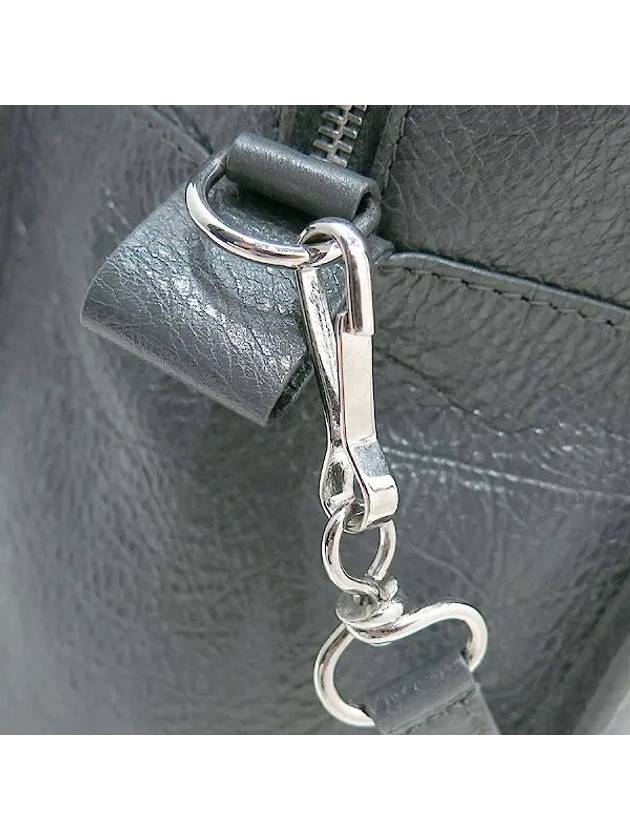 Luxury Balenciaga Trending 2026 513990 Gray color leather small bazaar shopper tote bag shoulder strap