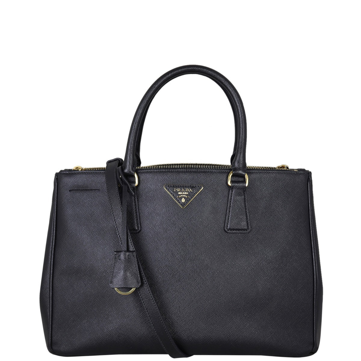 Prada Saffiano Lux Galleria Double Zip Tote Medium