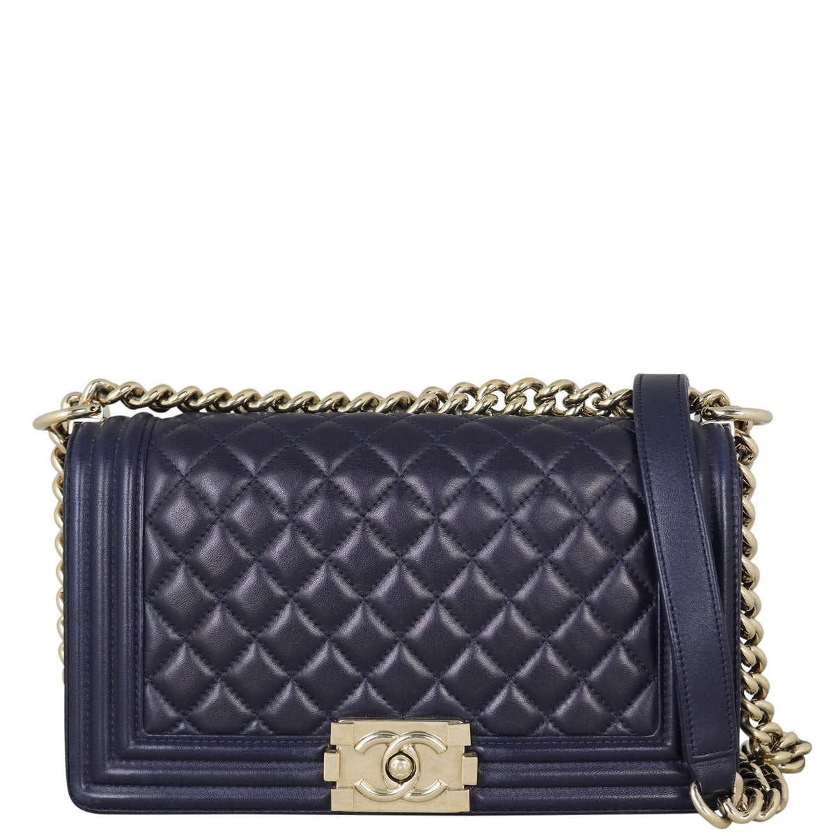 Chanel Boy Old Medium | Black 22 Series