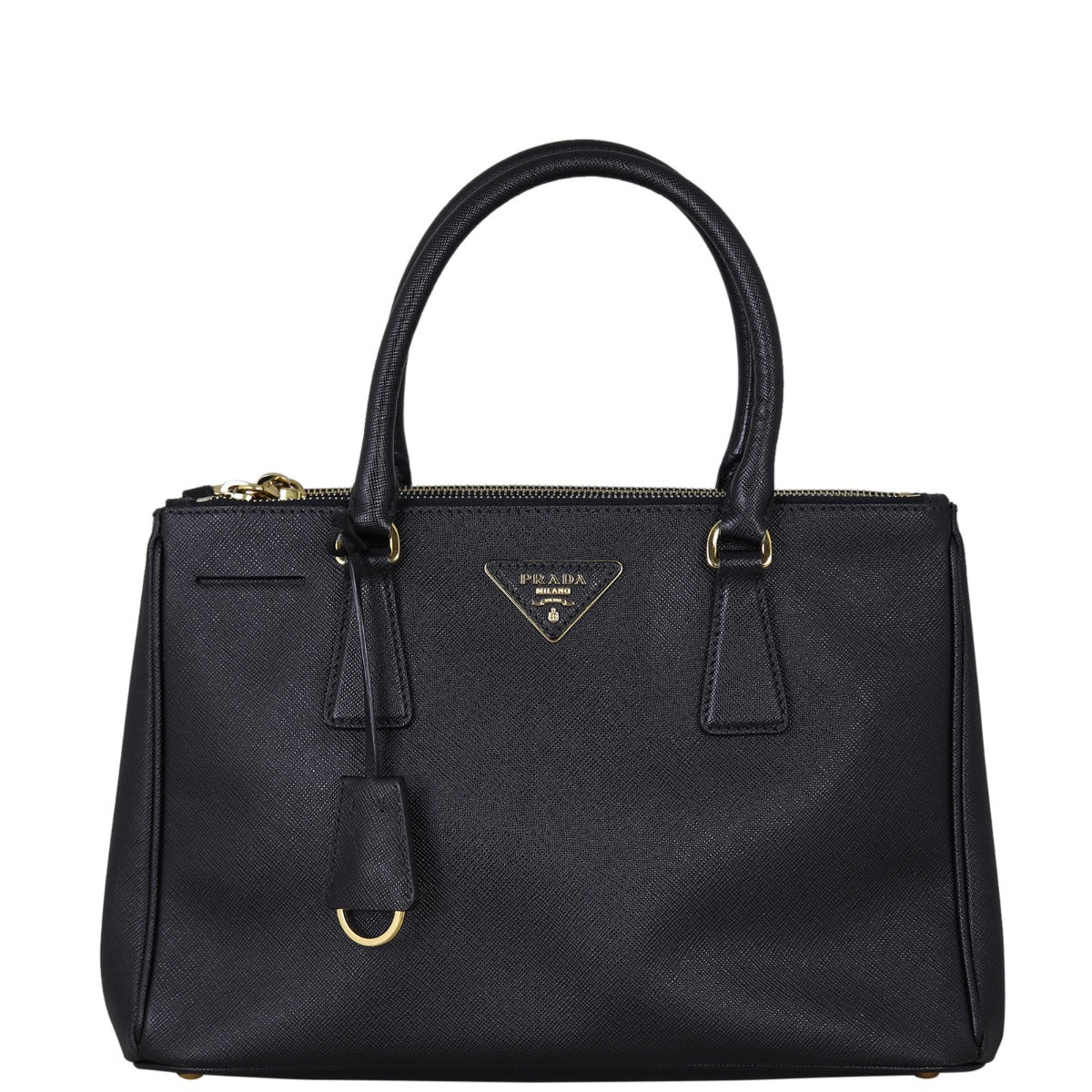 Prada Saffiano Lux Galleria Double Zip Tote Small