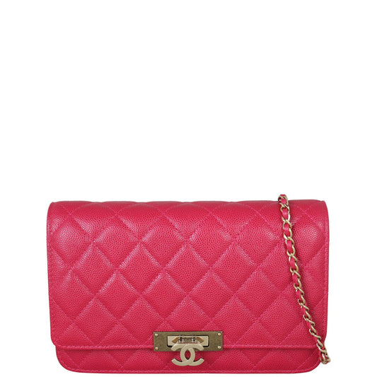 Chanel Golden Class Wallet on Chain | Red
