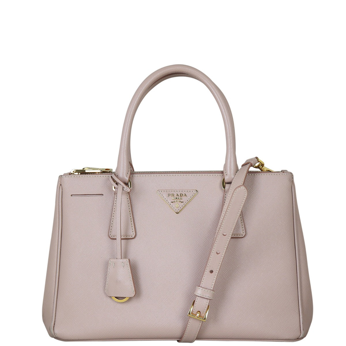 Prada Saffiano Lux Galleria Double Zip Tote Small