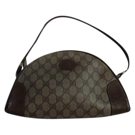 Gucci Leather Canvas Shoulder Bag