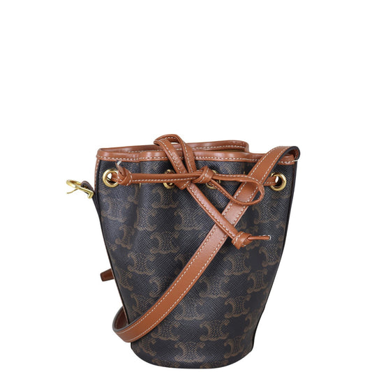 Celine Triomphe Bucket Bag Micro