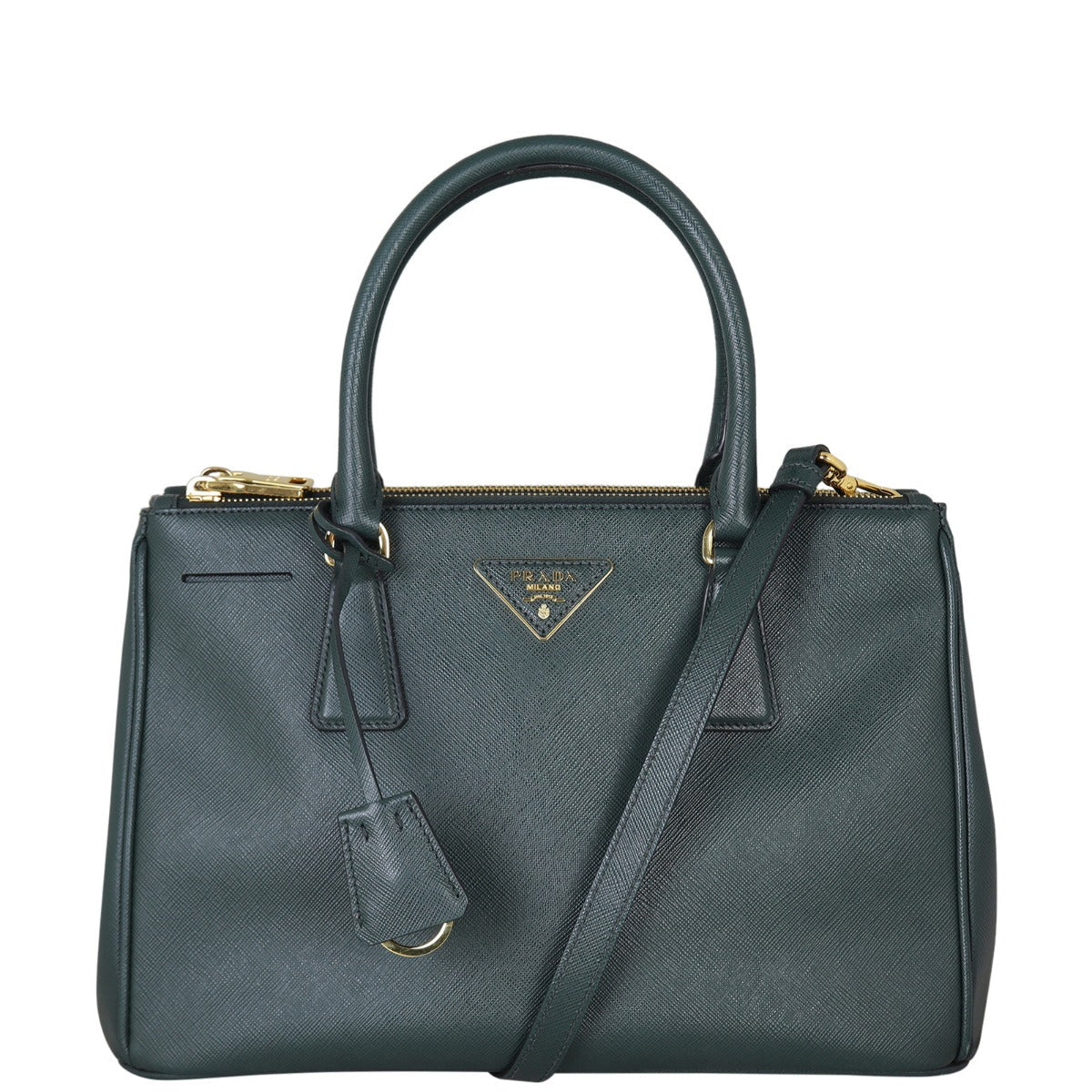 Prada Saffiano Lux Galleria Double Zip Tote Small