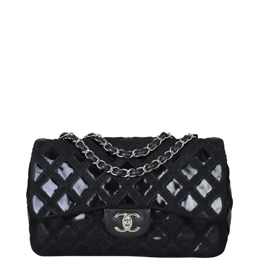 Chanel Classic Single Flap Jumbo Mesh Patent | 14 Series