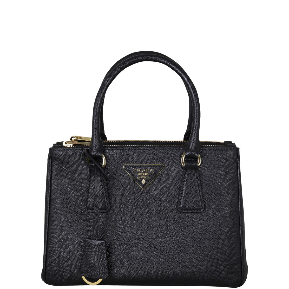 Prada Saffiano Lux Galleria Double Zip Tote Mini