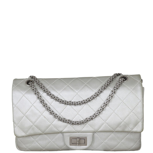 Chanel 2.55 Reissue 227 Double Flap Bag | Silver