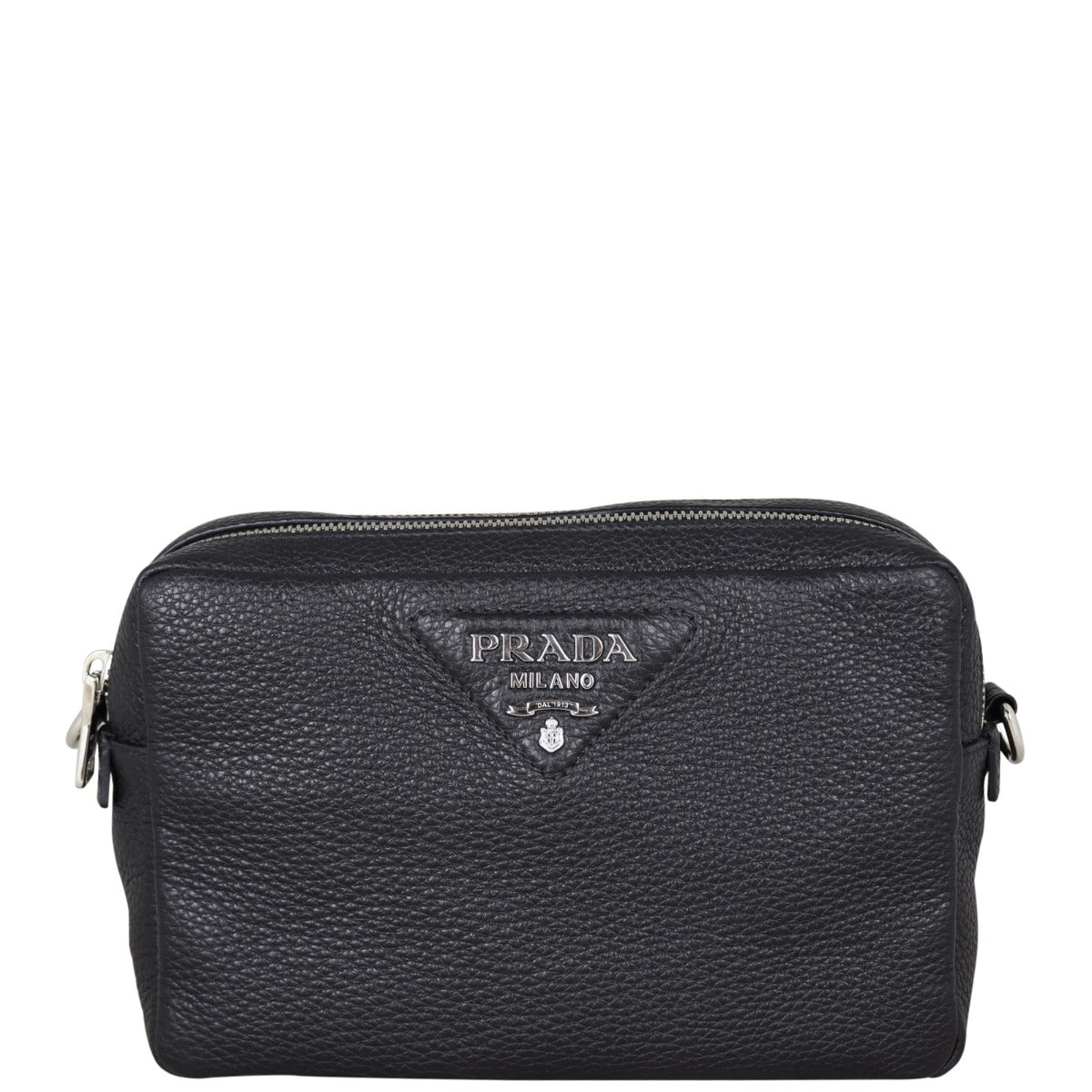 Prada Vitello Daino Double Zip Camera Bag