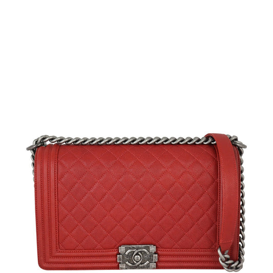 Chanel Boy New Medium | Red