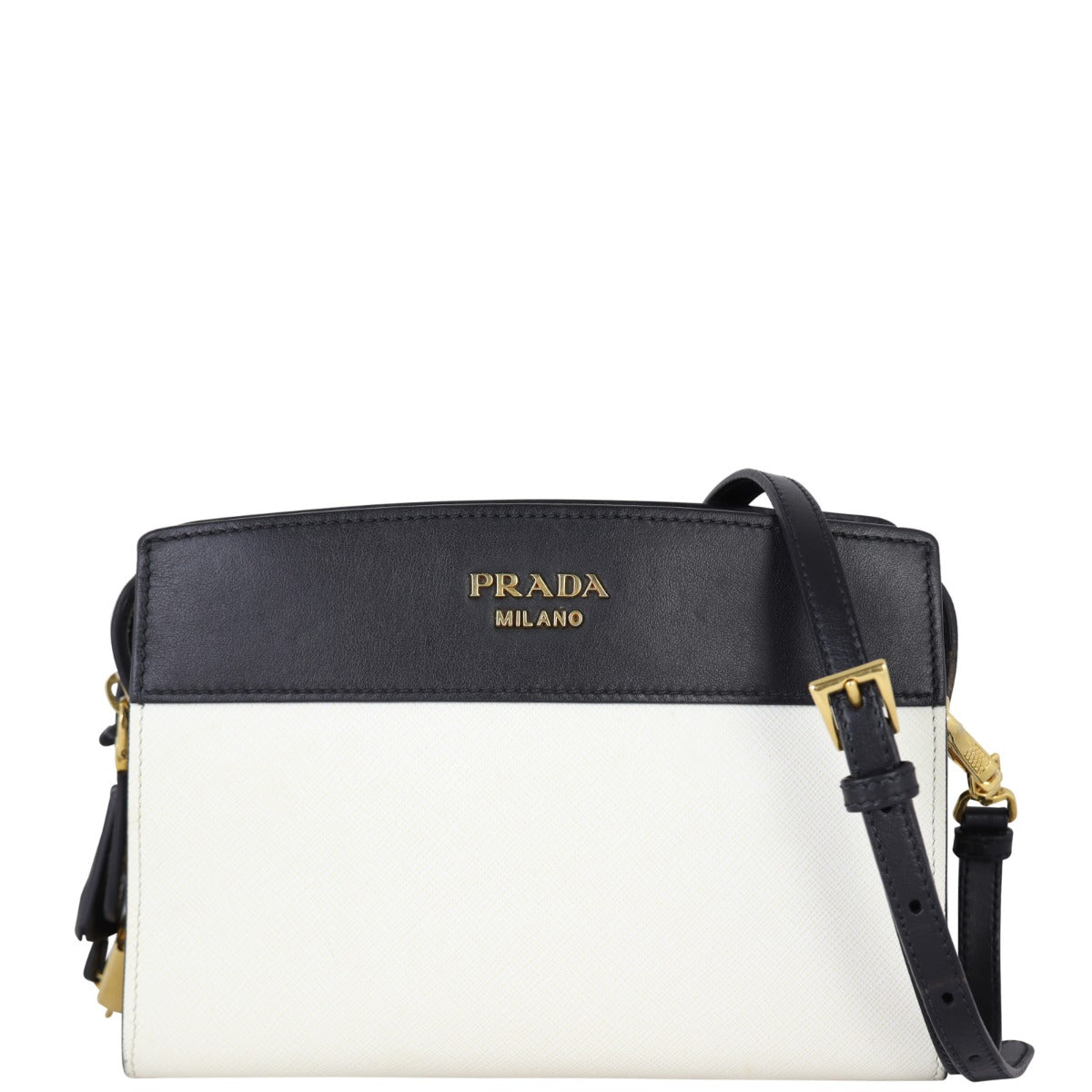 Prada Saffiano City Calf Esplanade Crossbody