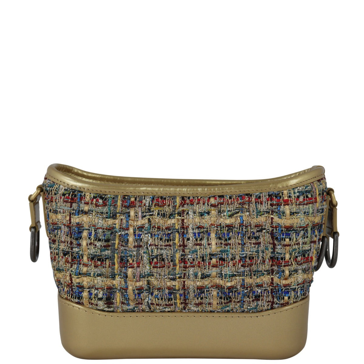 Chanel Gabrielle Tweed Hobo Small