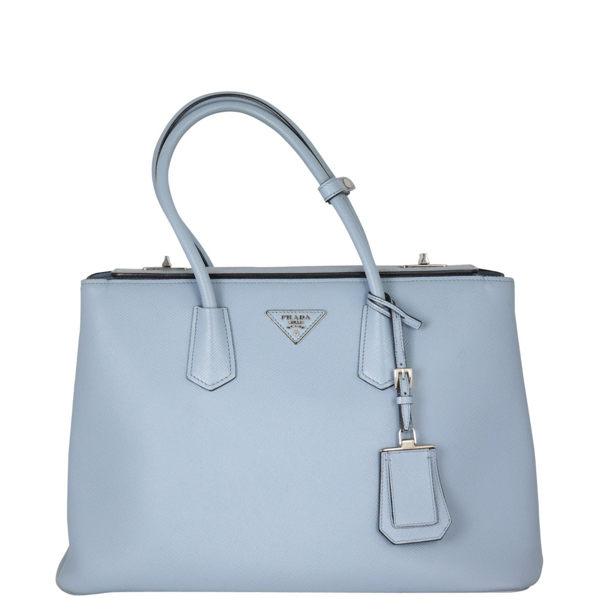 Prada Saffiano Cuir Twist Lock Tote