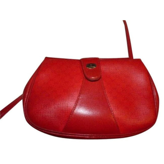 Gucci Leather Canvas Shoulder Bag