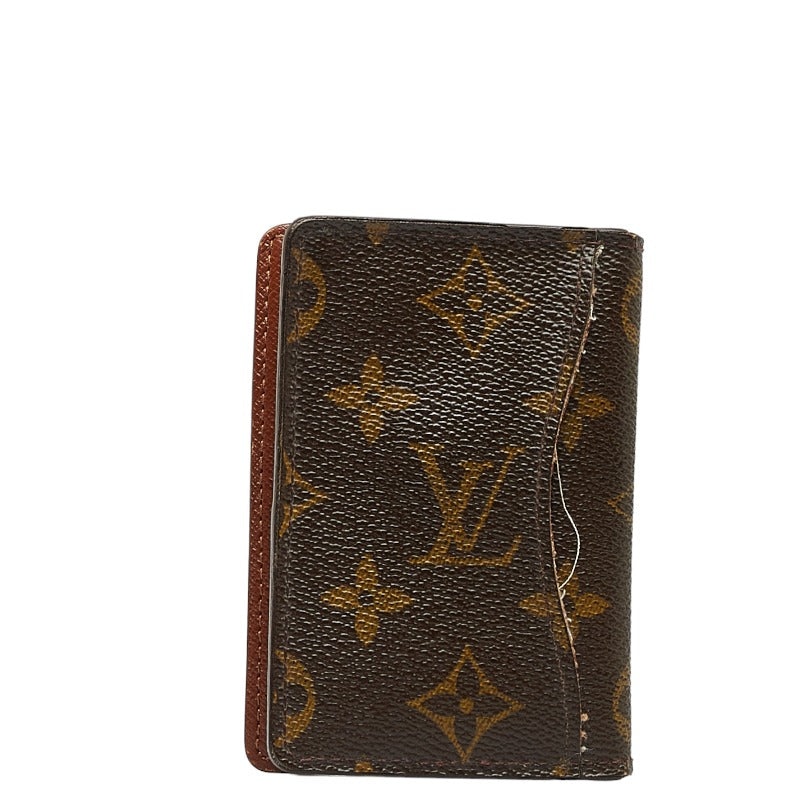 Louis Vuitton Monogram Organizer Du Posch Card Case M61732 Brown PVC Leather Louis Vuitton