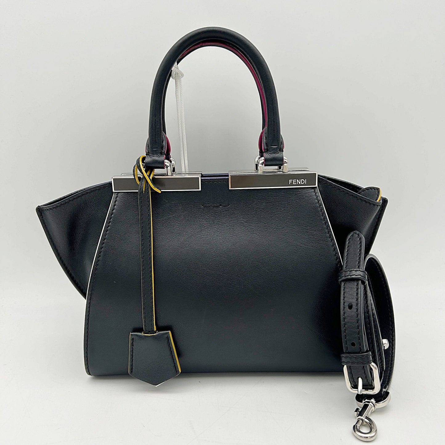 FENDI Vitello Dolce Mini 3Jours Tote Black LA15492