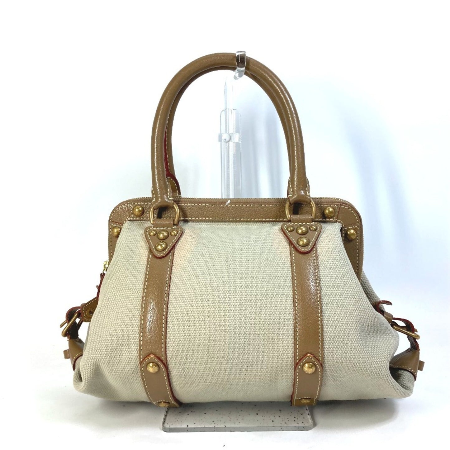 Louis Vuitton Canvas Leather Handbag Shoulder Bag