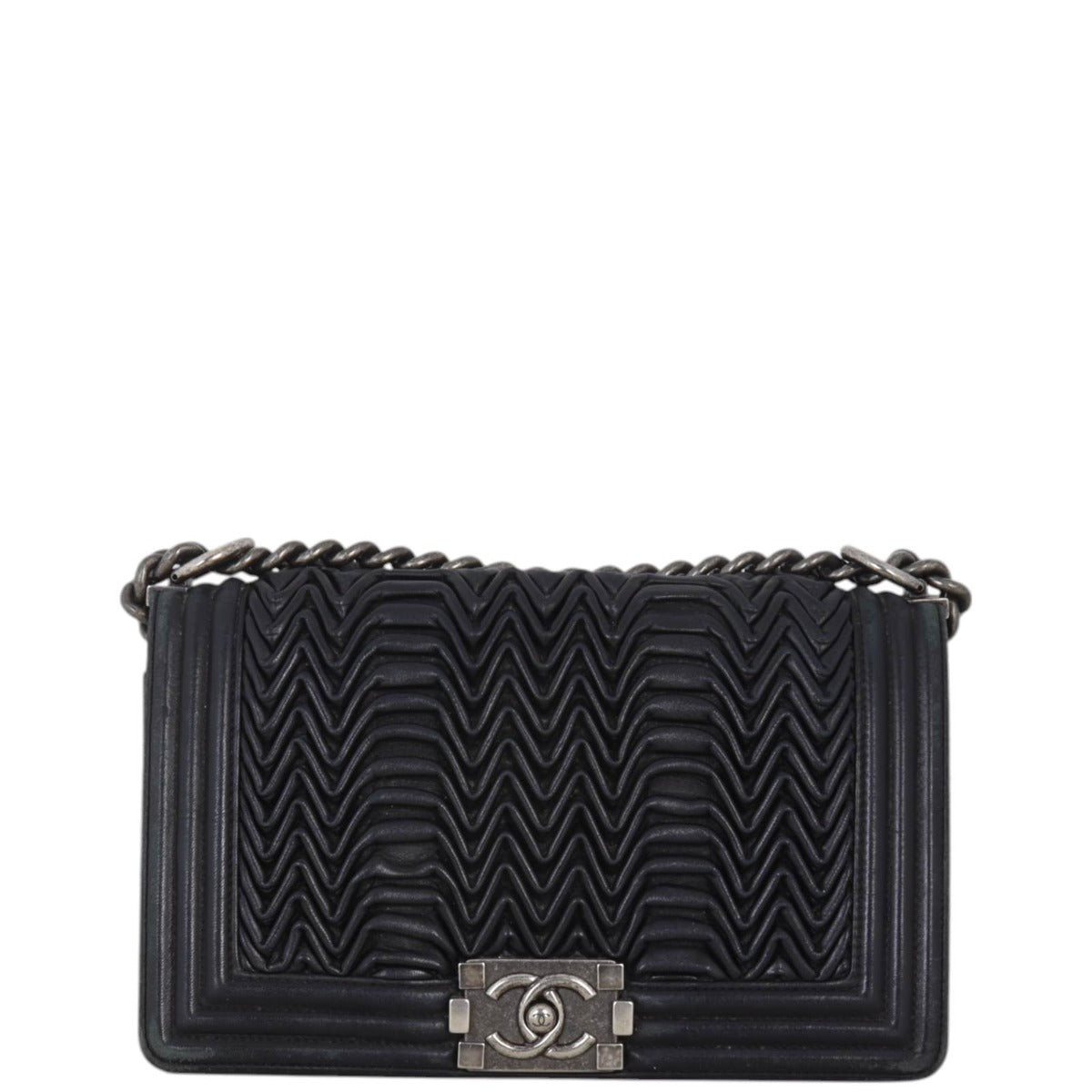 Chanel Boy 3D Pleated Old Medium