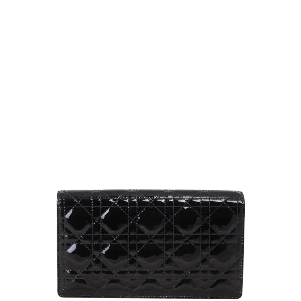 Dior Lady Dior Patent Cannage Pouch