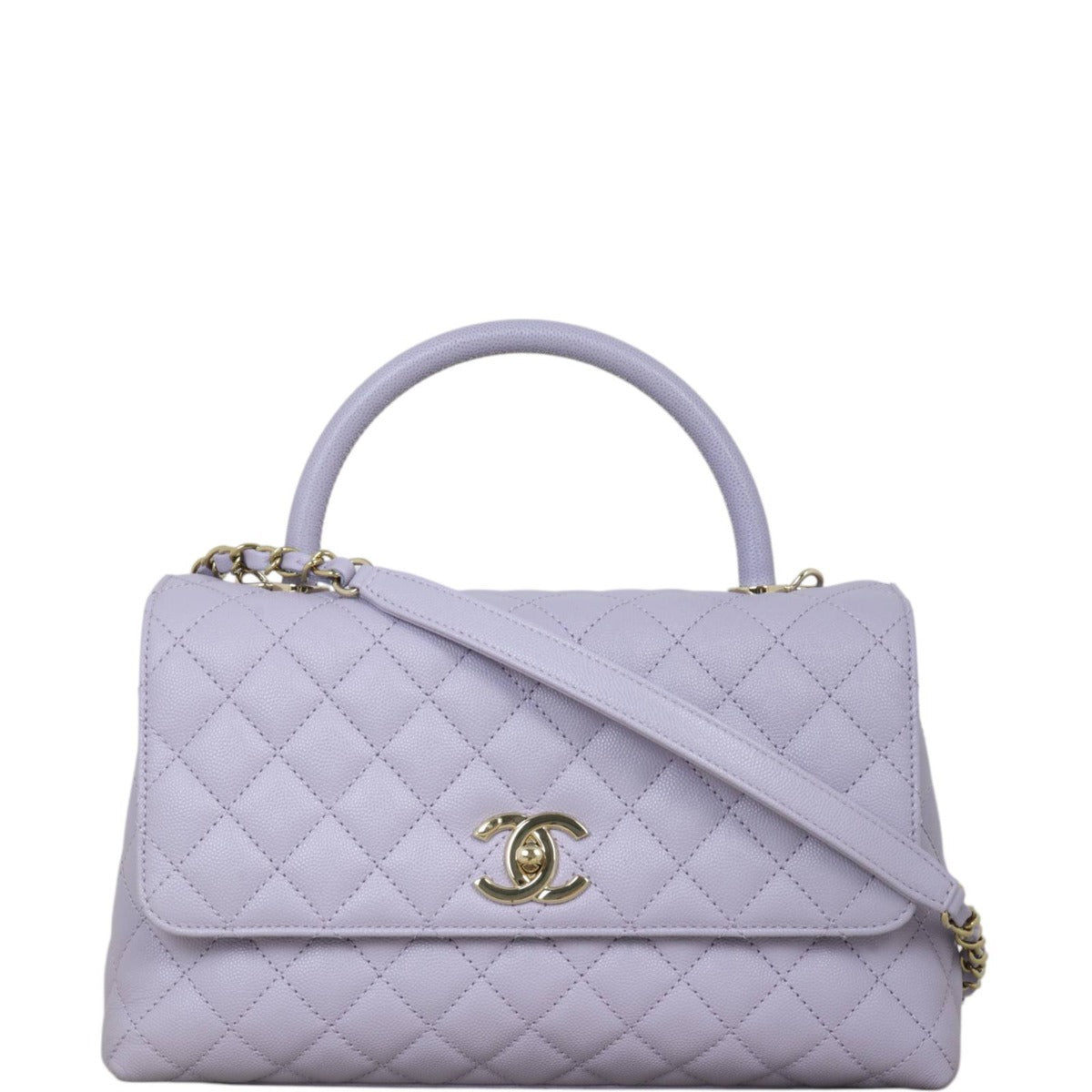 Chanel Coco Top Handle Flap Bag Medium