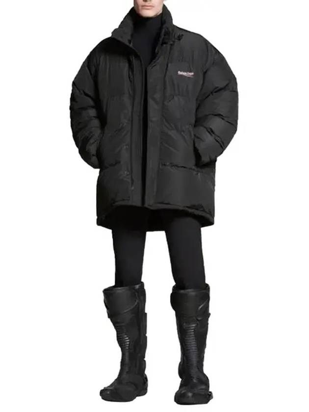 Luxury Balenciaga Trending 2025 Political Wave Logo Padding Black