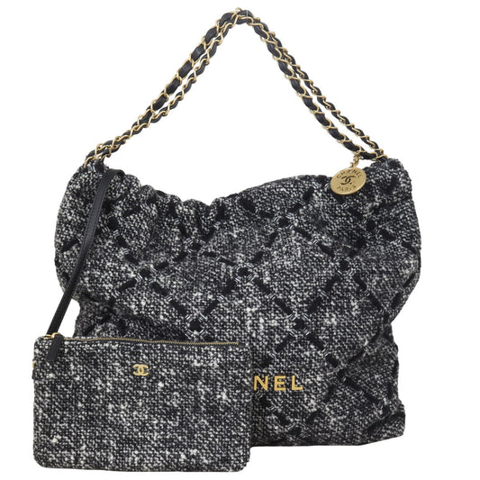 Chanel 22 Hobo Medium Tweed