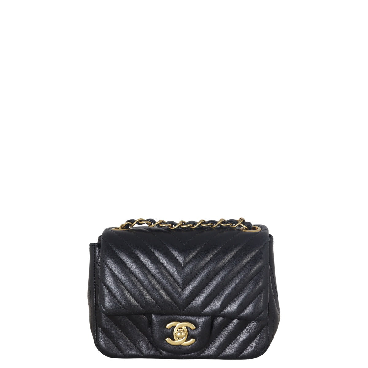 Chanel Classic Flap Mini Square Chevron
