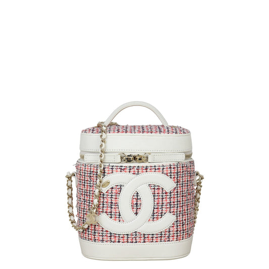 Chanel CC Tweed Vanity Case