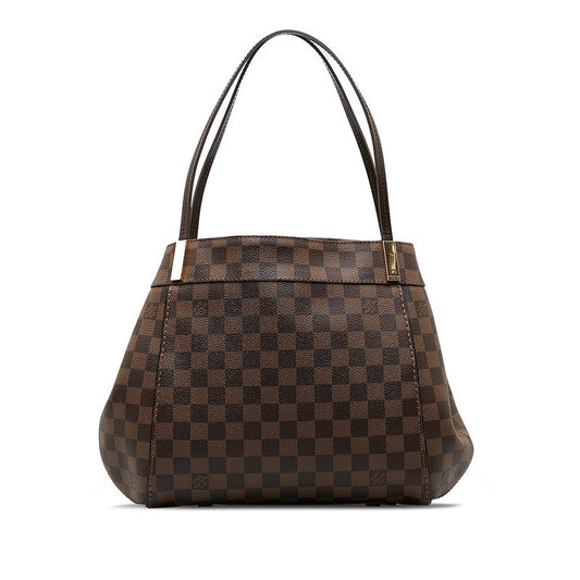 Louis Vuitton Damiere Maribor PM Toilet Bag N41215 Brown PVC Leather Louis Vuitton