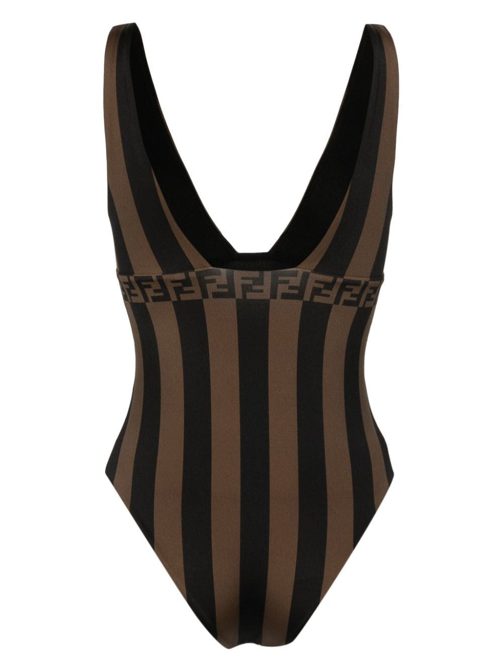 Fendi Women Pequin Lycra Swimsuit