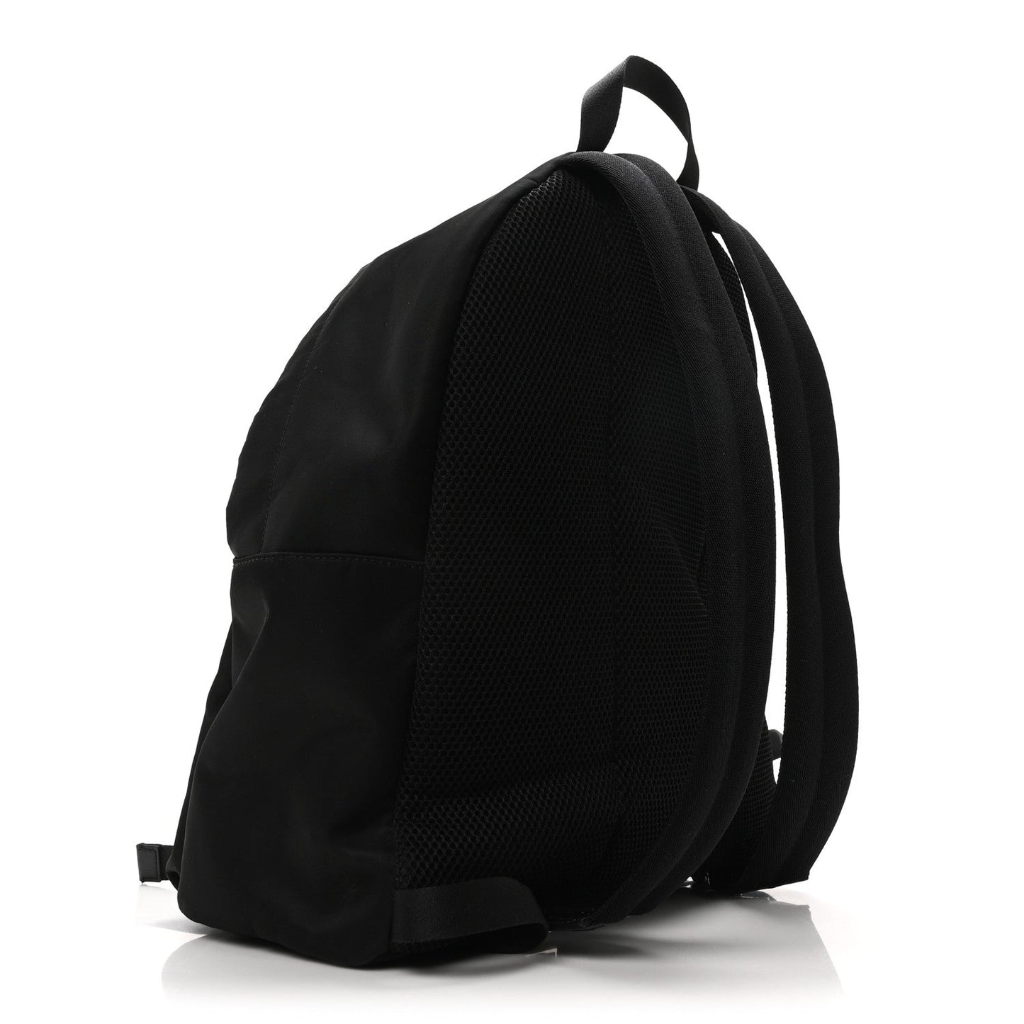 Fendi Nylon Vitello Elite Monster Eyes Rounded Backpack Black Yellow
