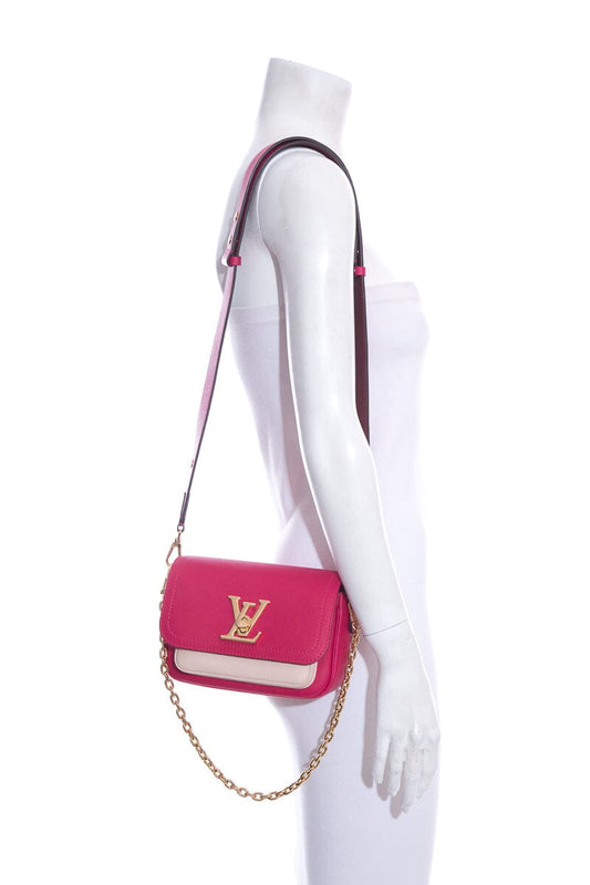 Louis Vuitton "Lock me Tender" Hot Pink Cross-Body Crossbody