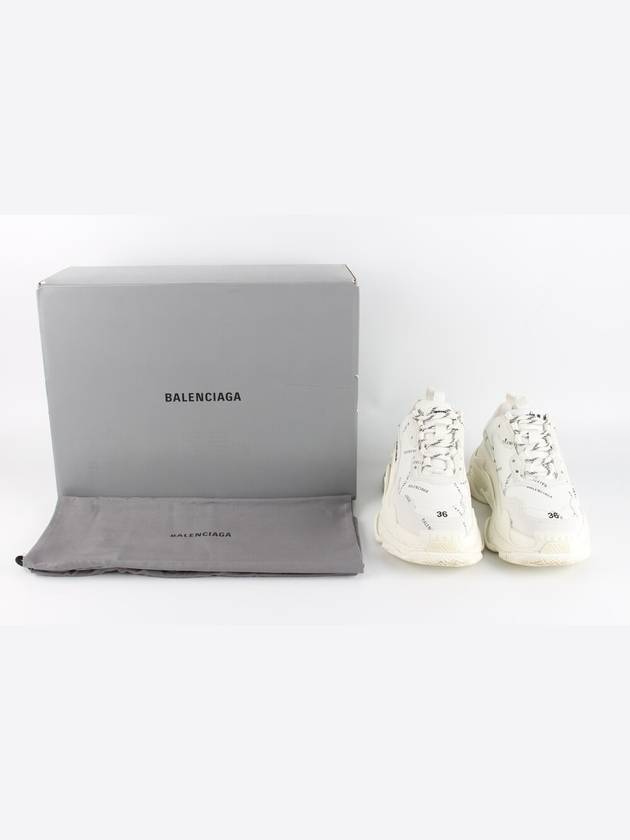 Luxury Balenciaga Trending 2025 Triple S Multi Logo White 36 230