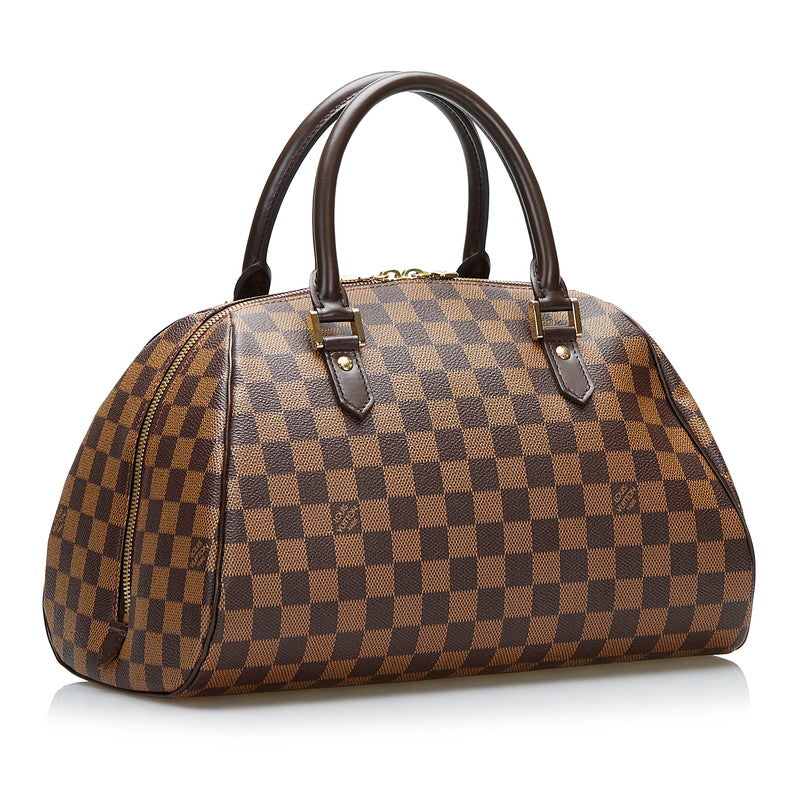 Louis Vuitton Damier Rivera MM Handbag N41434 Brown PVC Leather Louis Vuitton