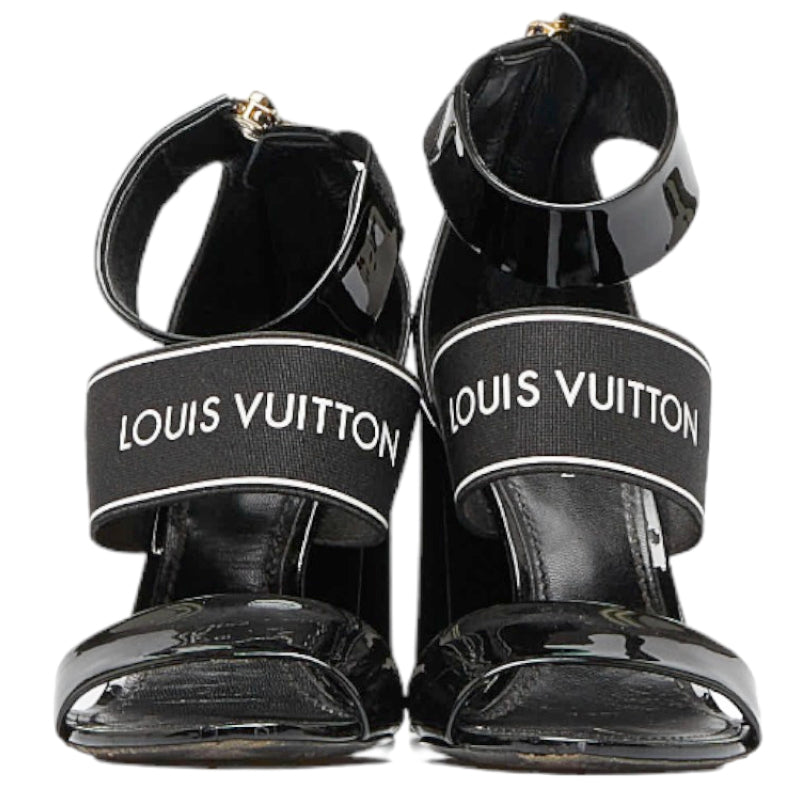 Louis vuitton Sandals Patent Laser/Nylon Black
