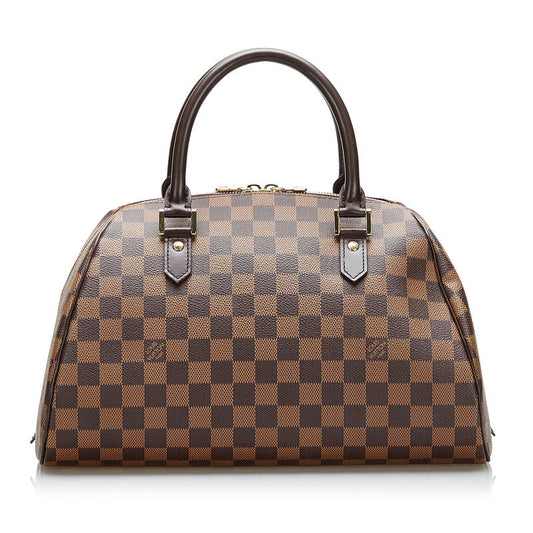 Louis Vuitton Damier Rivera MM Handbag N41434 Brown PVC Leather Louis Vuitton