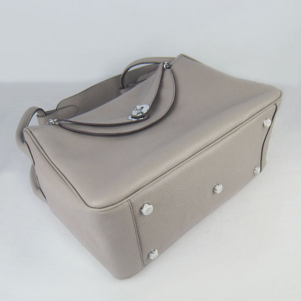 Luxury Hermes Lindy 34cm handbag 6208 grey