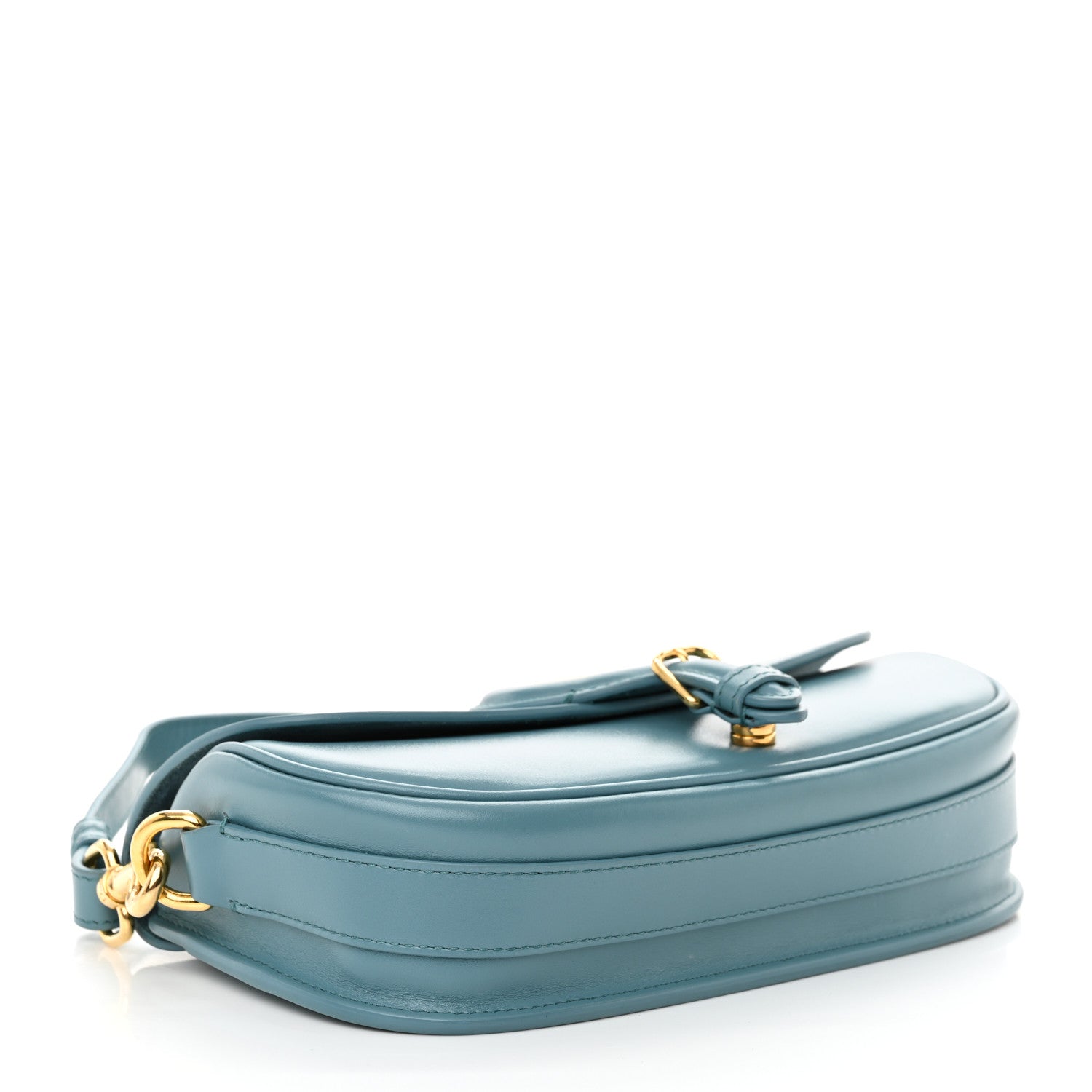 Christian Dior Box Calfskin East West Bobby Bag Blue