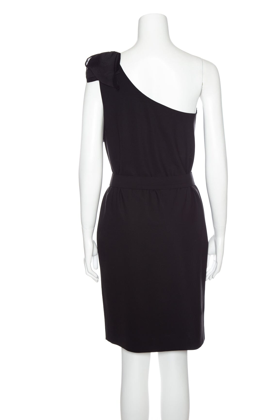 Fendi Black Fitted One Shoulder Dress SZ 44