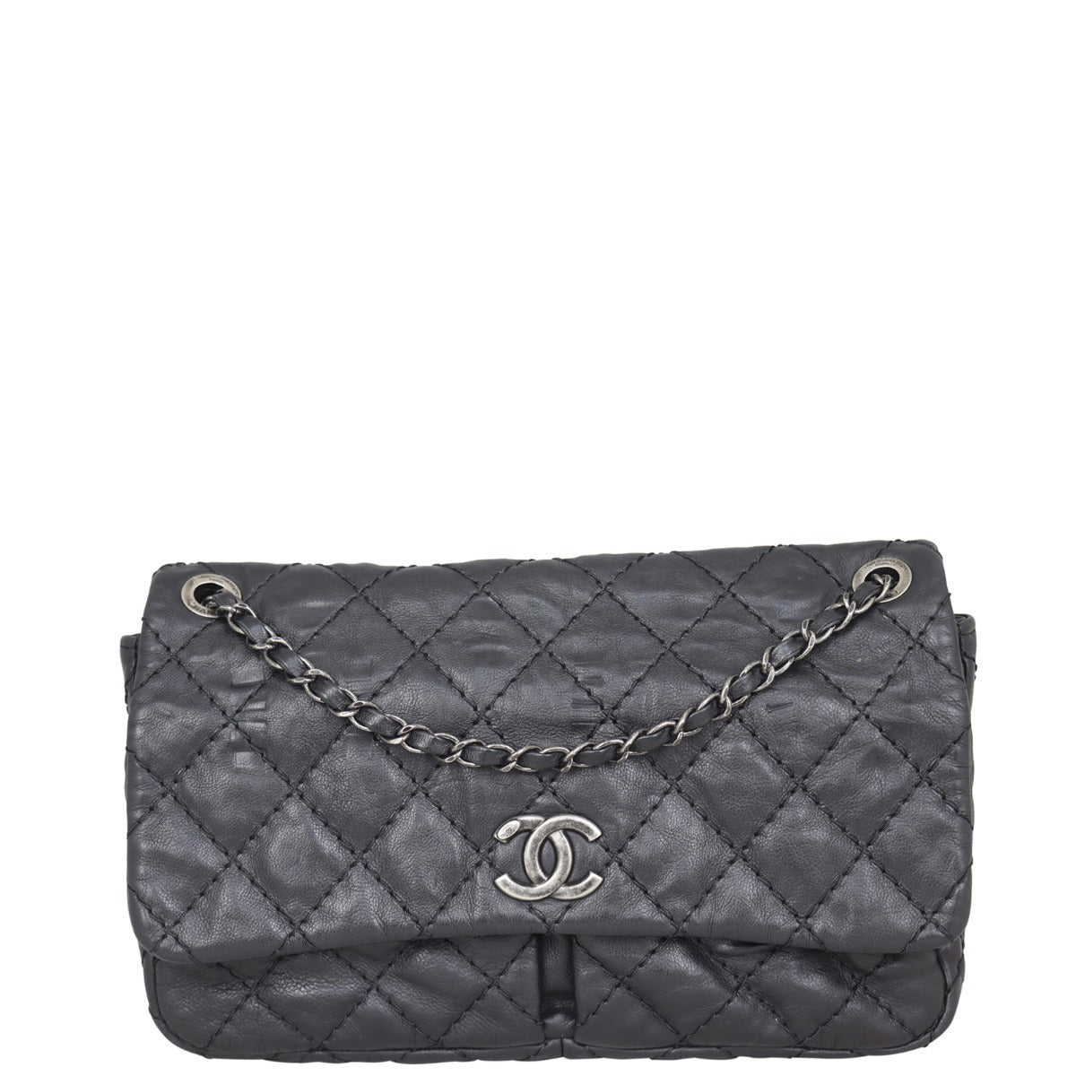 Chanel Stitch It Double Pocket Flap Bag