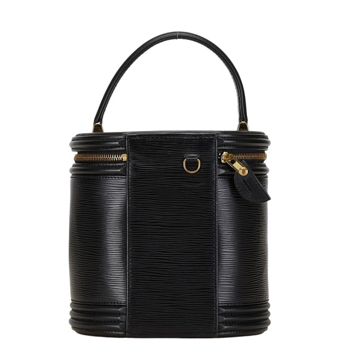 Louis Vuitton Noir Leather Handbag Vanity Bag