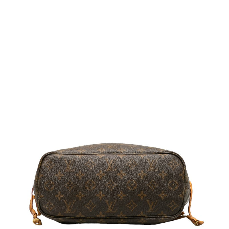 Louis Vuitton Monogram Newark PM Handbag M40155 Brown PVC Leather Lady Louis Vuitton