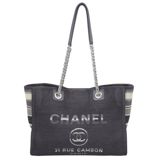 Chanel Deauville Small Tote | Black
