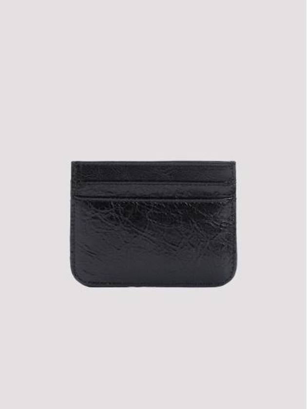 Luxury Balenciaga Trending 2026 BB Logo Card Wallet Black