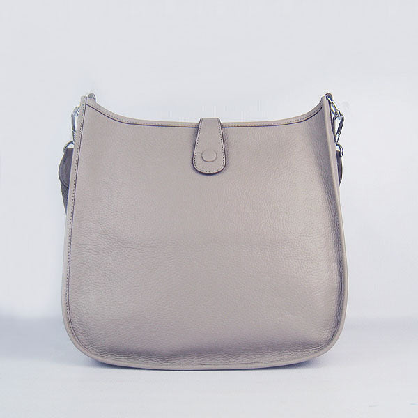 Luxury Hermes Evelyne I handbag grey silver