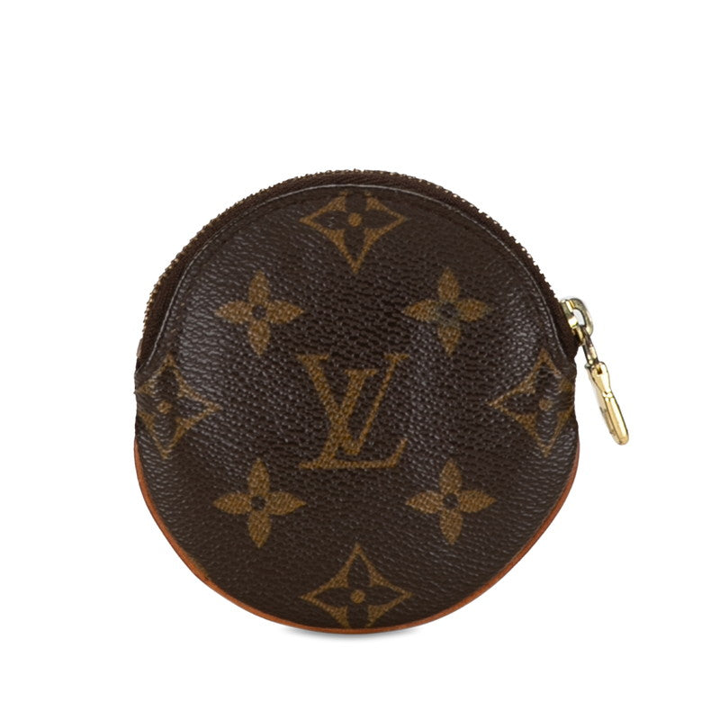 Louis Vuitton Monogram Portemoney Ron Coin Case M61926 Brown PVC Leather Louis Vuitton